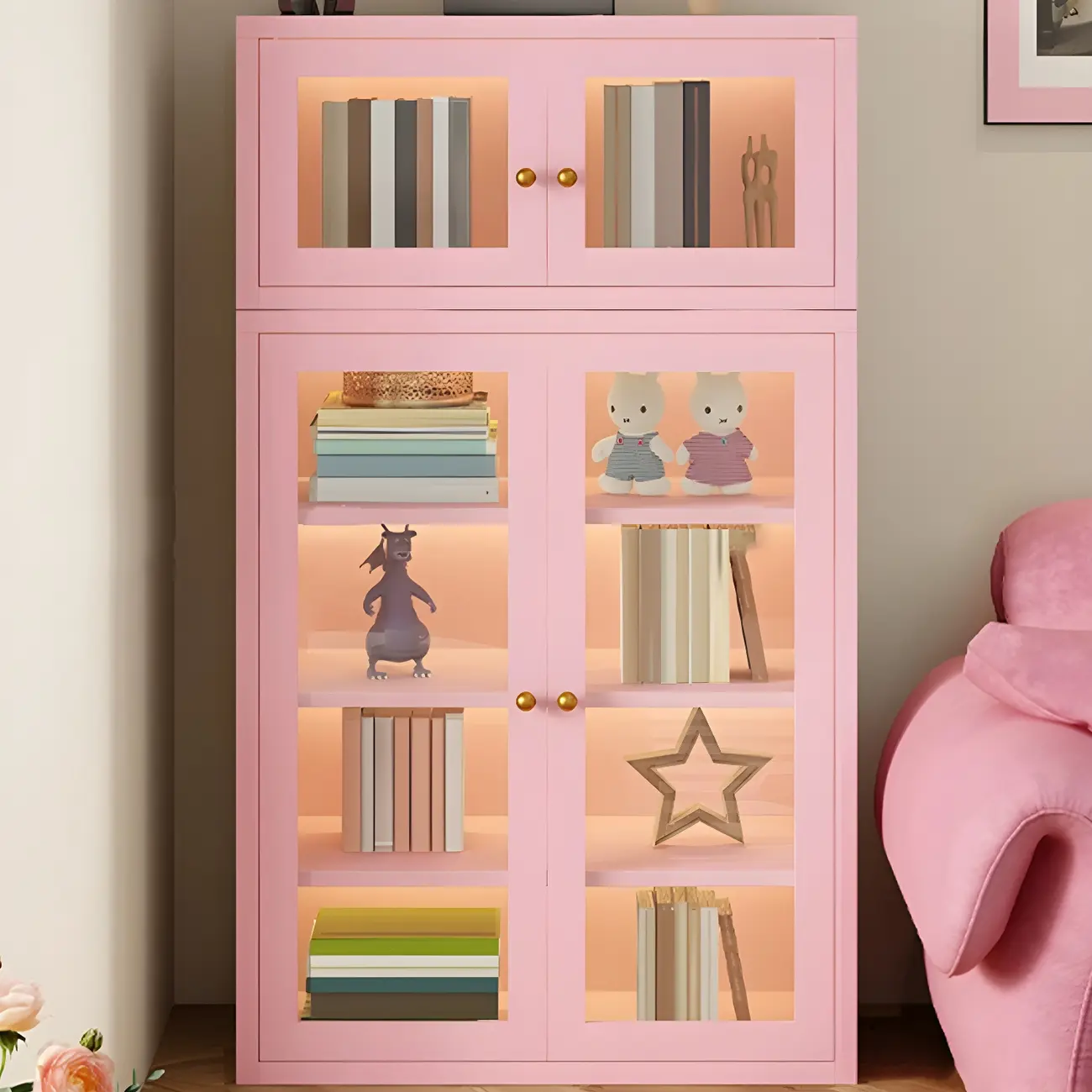 Modern Minimalist Solid Color Iron Rectangle Storage Cabinet Image - 17 | homeyfad