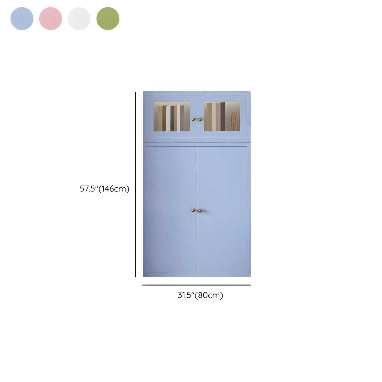 Modern Minimalist Solid Color Iron Rectangle Storage Cabinet Image - 21 | homeyfad