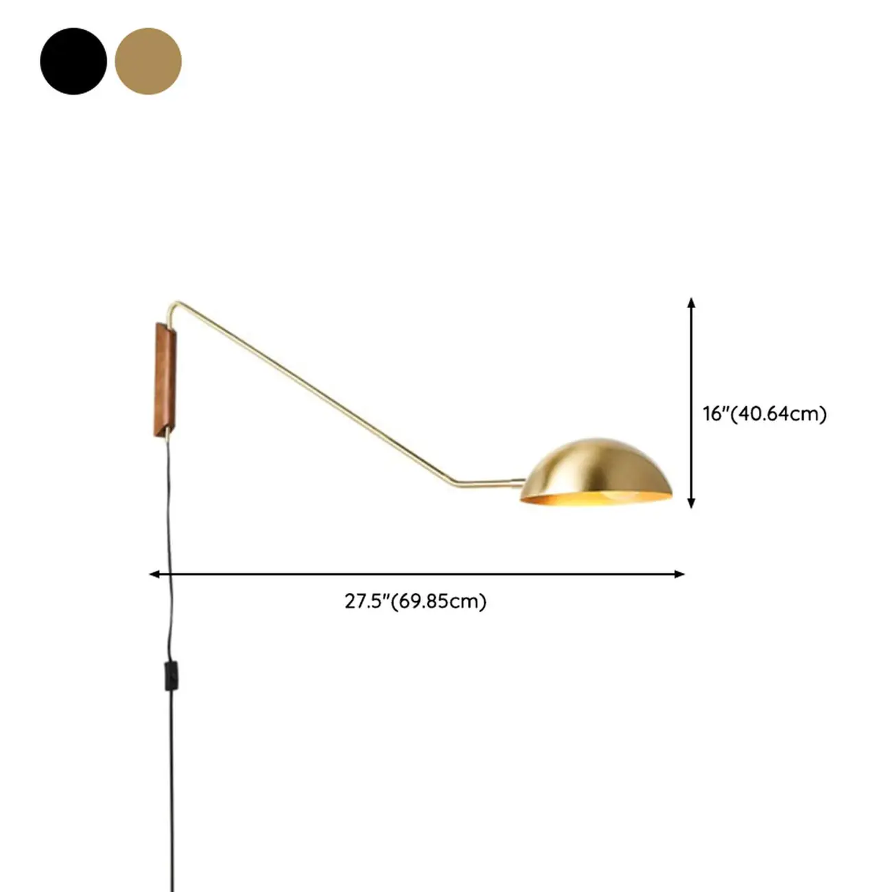 Modern Metal Adjustable Wall Lamp with Iron Shade Image - 11 | homeyfad