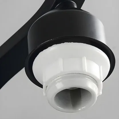 Modern Black Vanity Light with Frosted Glass for Bathroom Image - 11