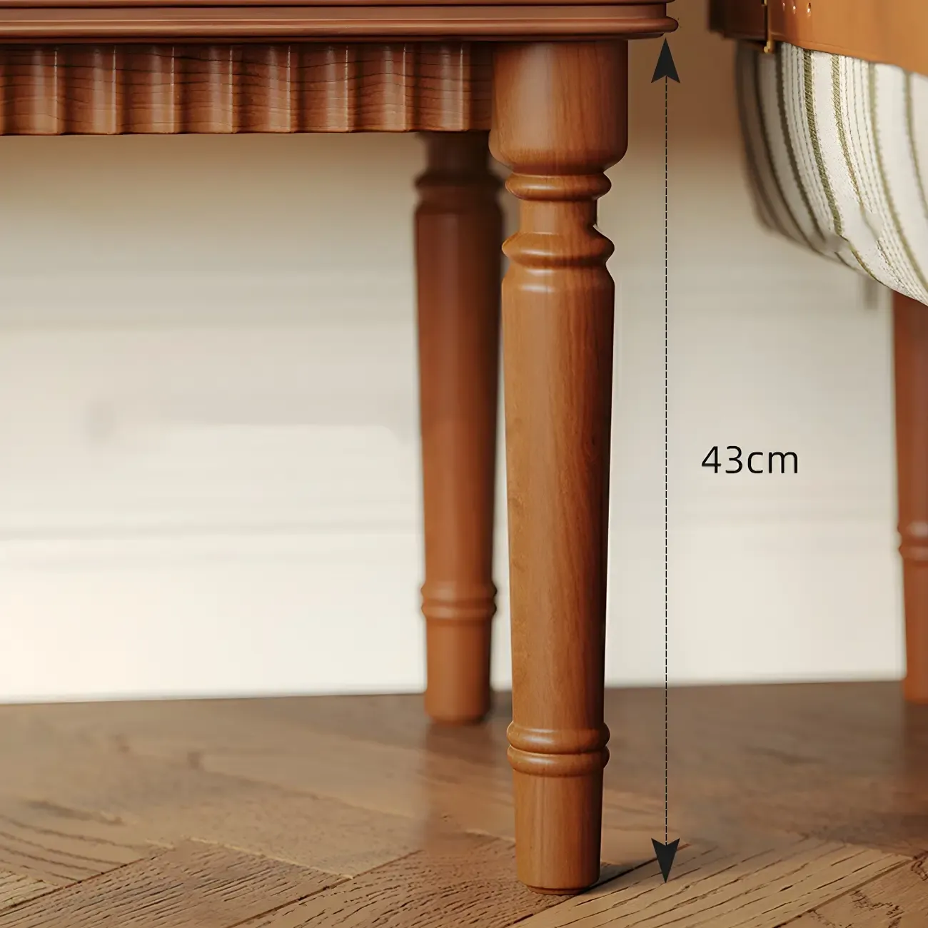 Retro Adjustable Cherry Wood Glass Doo Curio Cabinet Image - 7