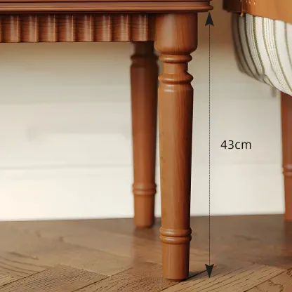 Retro Adjustable Cherry Wood Glass Doo Curio Cabinet Image - 7