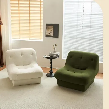 Elegant Fabric Convertible Accent Chair with High-Back for Home Image - 1