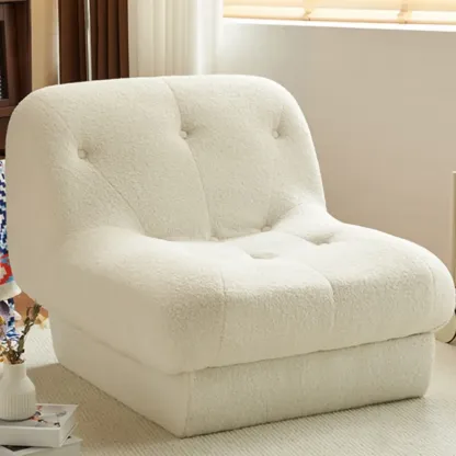 Elegant Fabric Convertible Accent Chair with High-Back for Home Image - 4