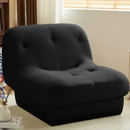 Elegant Fabric Convertible Accent Chair with High-Back for Home Image - 7