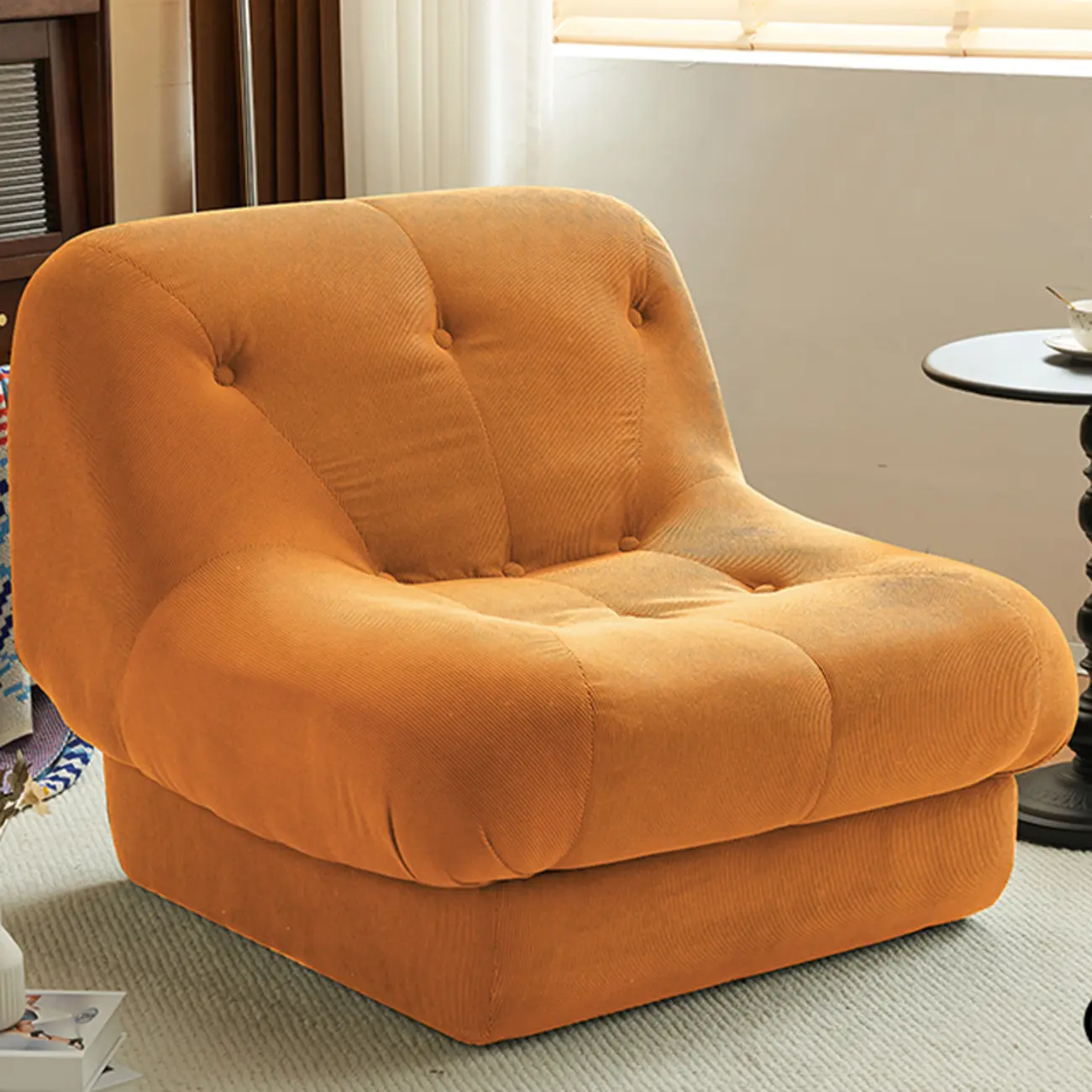 Elegant Fabric Convertible Accent Chair with High-Back for Home Image - 16 | homeyfad