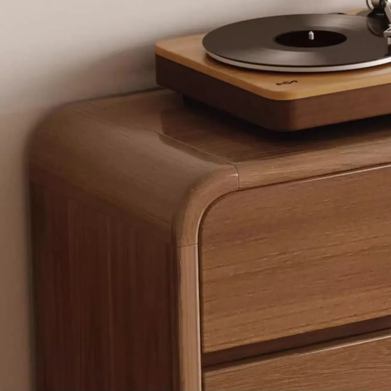 Modern Wood Hallway Medium Shoe Storage Cabinet Image - 12