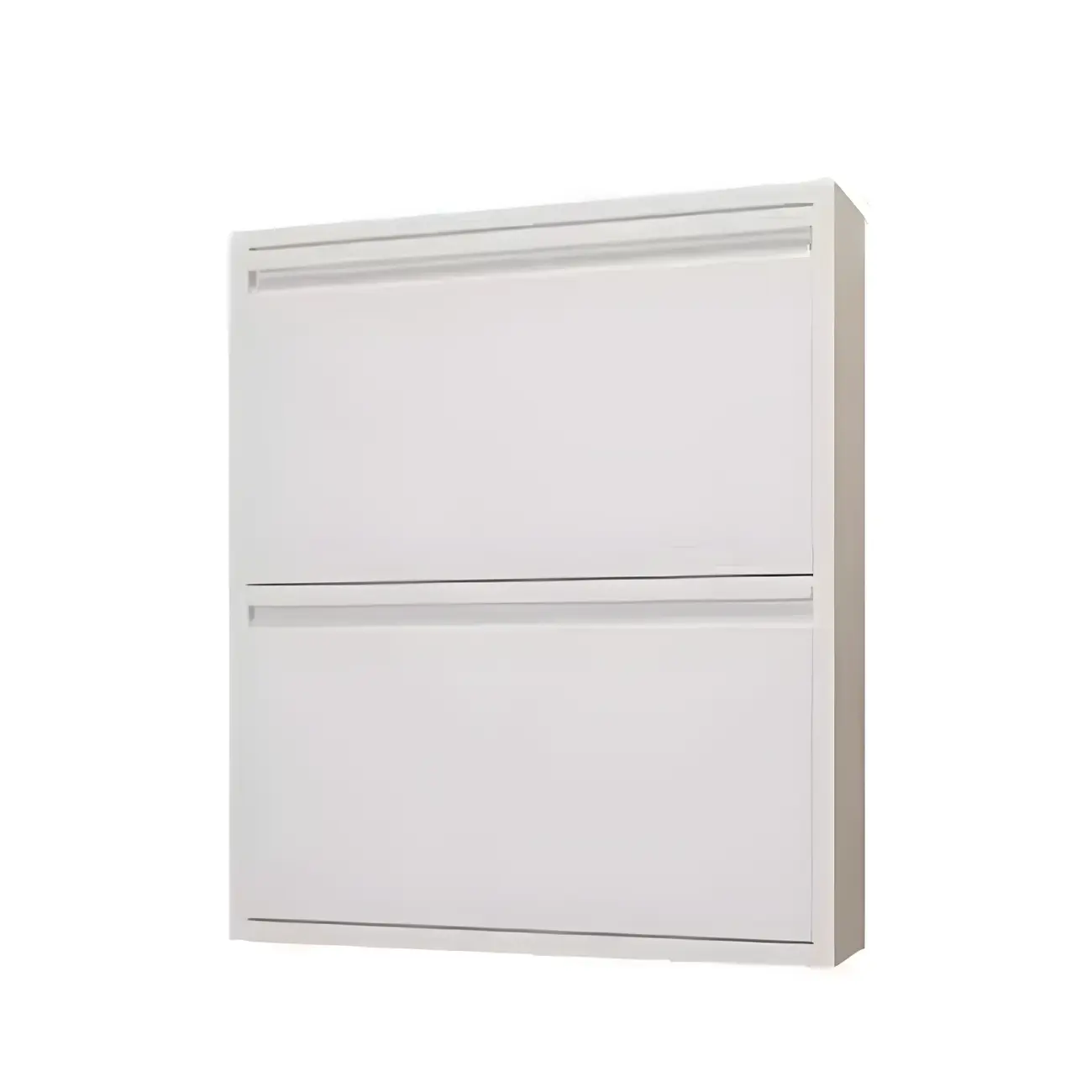 Grey Metal Entryway Wall Mounted Shoe Storage Cabinet Image - 7 | homeyfad