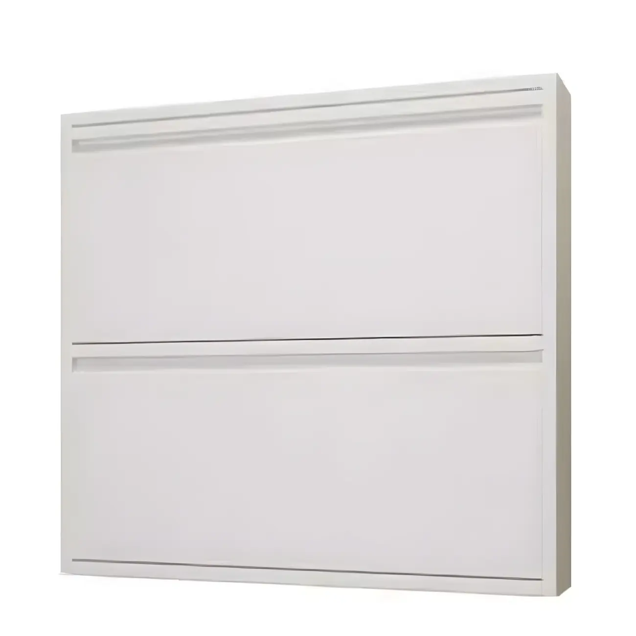 Grey Metal Entryway Wall Mounted Shoe Storage Cabinet Image - 11 | homeyfad