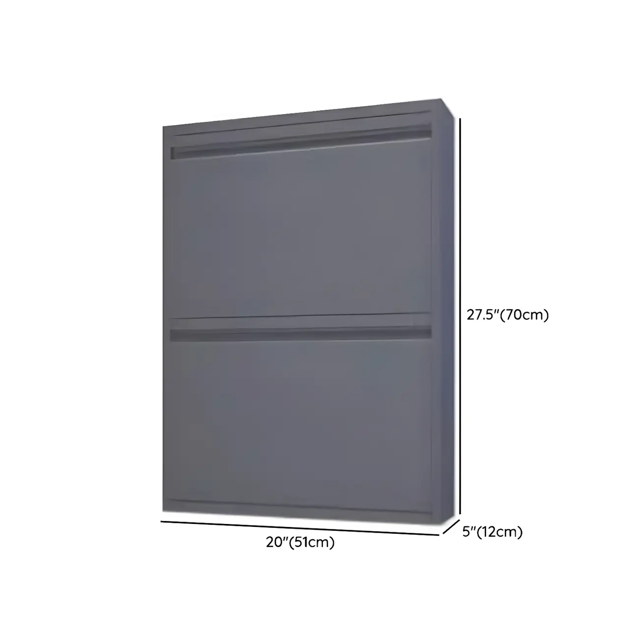 Grey Metal Entryway Wall Mounted Shoe Storage Cabinet #size | homeyfad