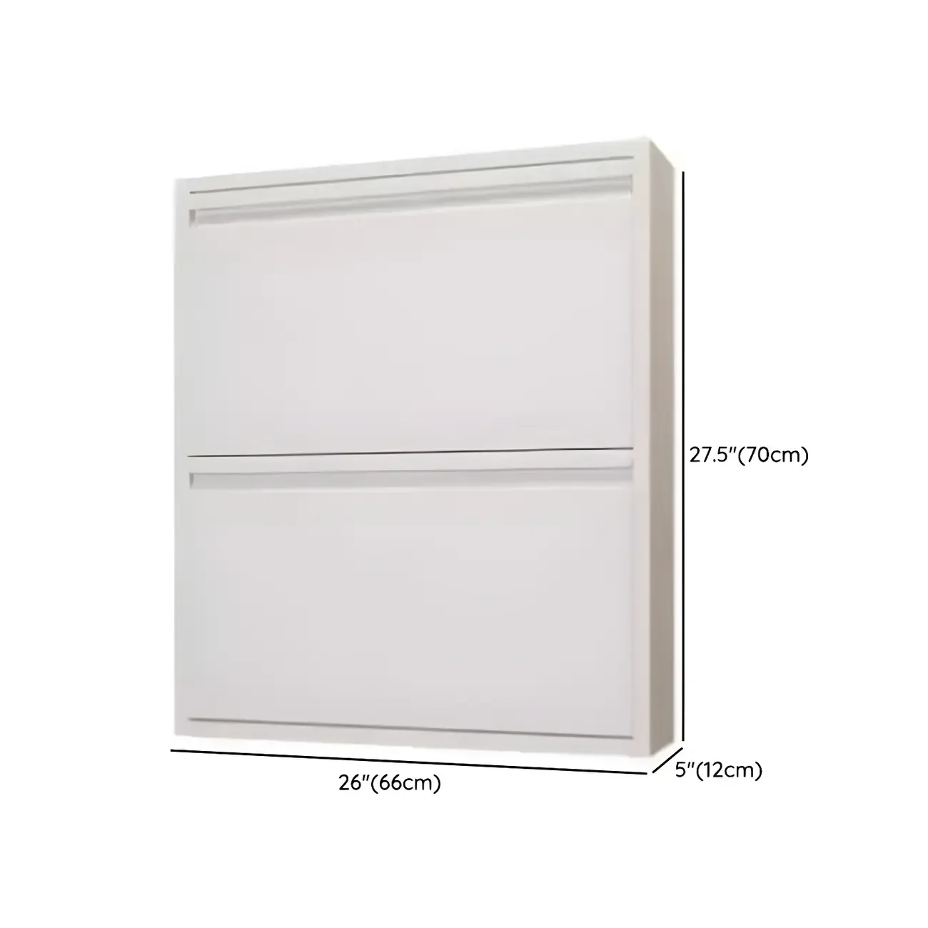 Grey Metal Entryway Wall Mounted Shoe Storage Cabinet Image - 22