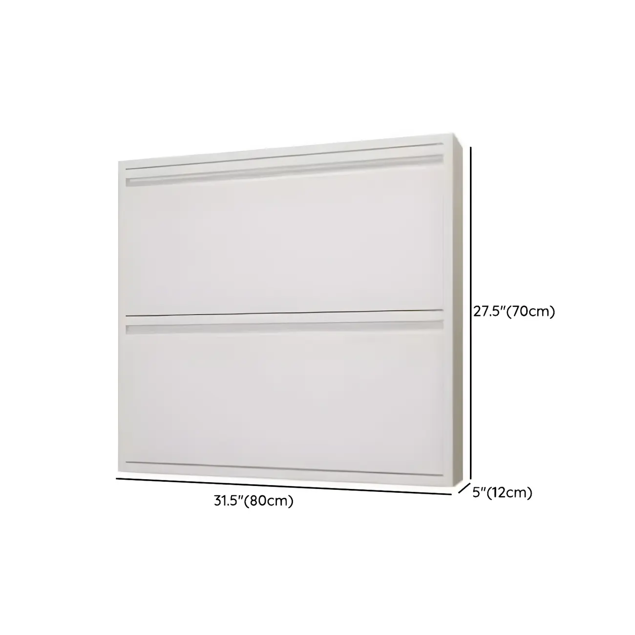 Grey Metal Entryway Wall Mounted Shoe Storage Cabinet Image - 24 | homeyfad