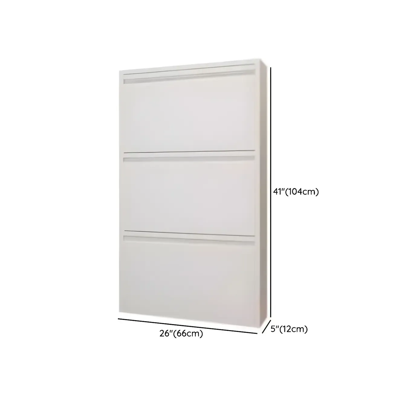 Grey Metal Entryway Wall Mounted Shoe Storage Cabinet Image - 26