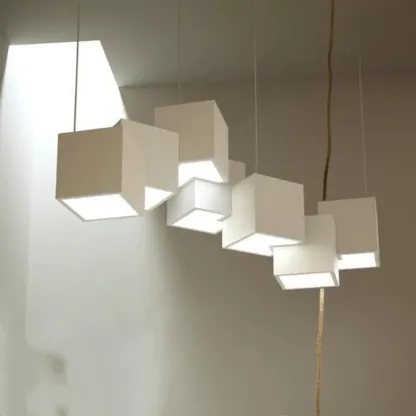 【图片模糊】Adjustable Modern Metal Island Light in Black and White