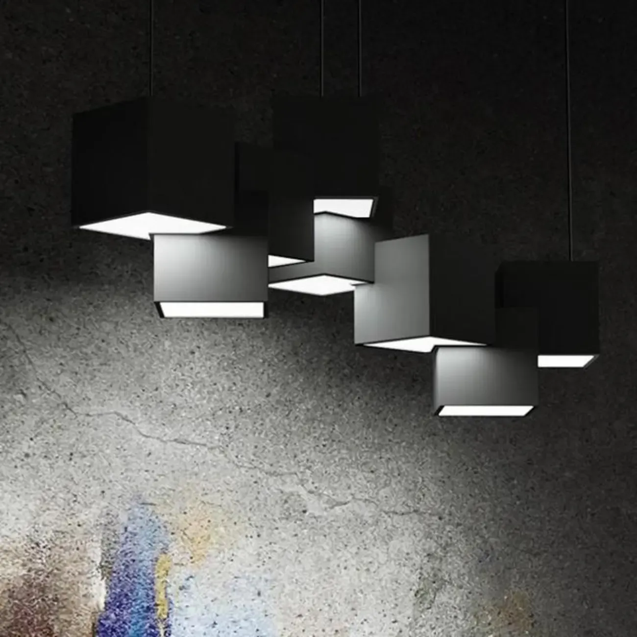 【图片模糊】Adjustable Modern Metal Island Light in Black and White