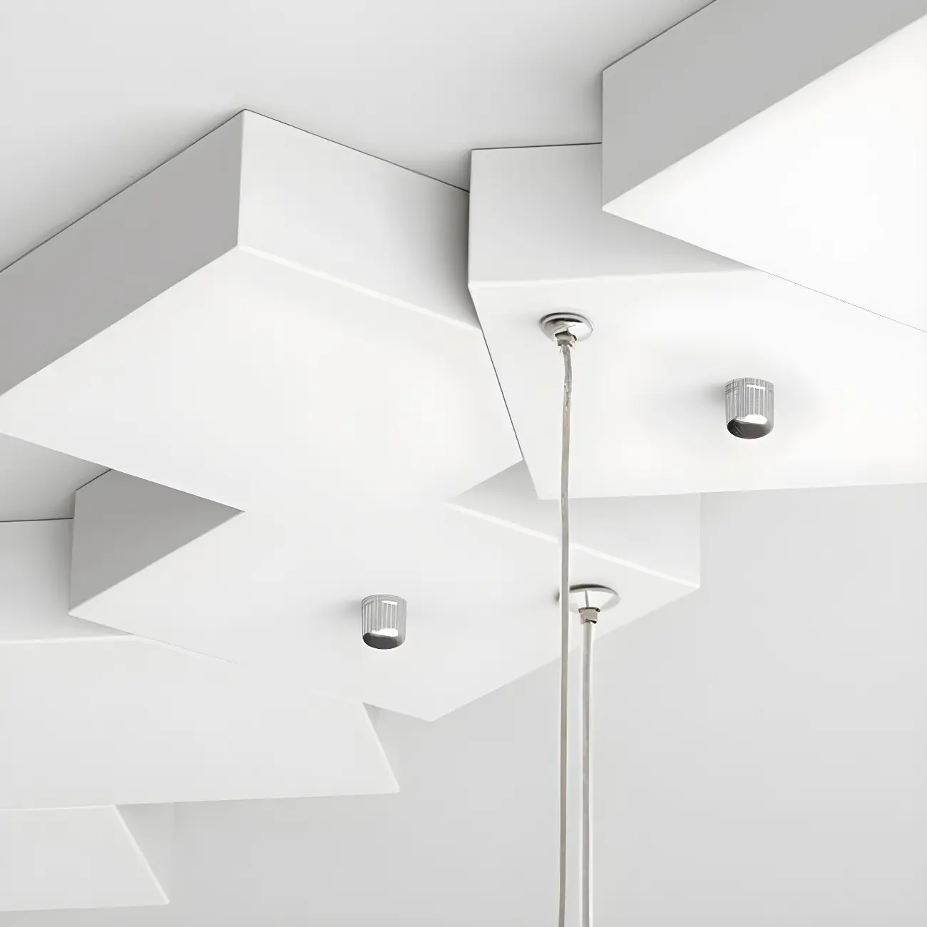 【图片模糊】Adjustable Modern Metal Island Light in Black and White | homeyfad