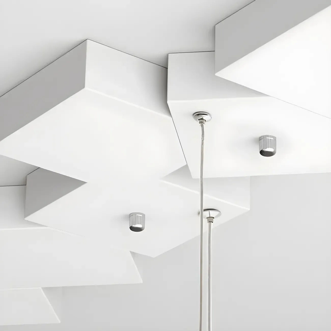 【图片模糊】Adjustable Modern Metal Island Light in Black and White