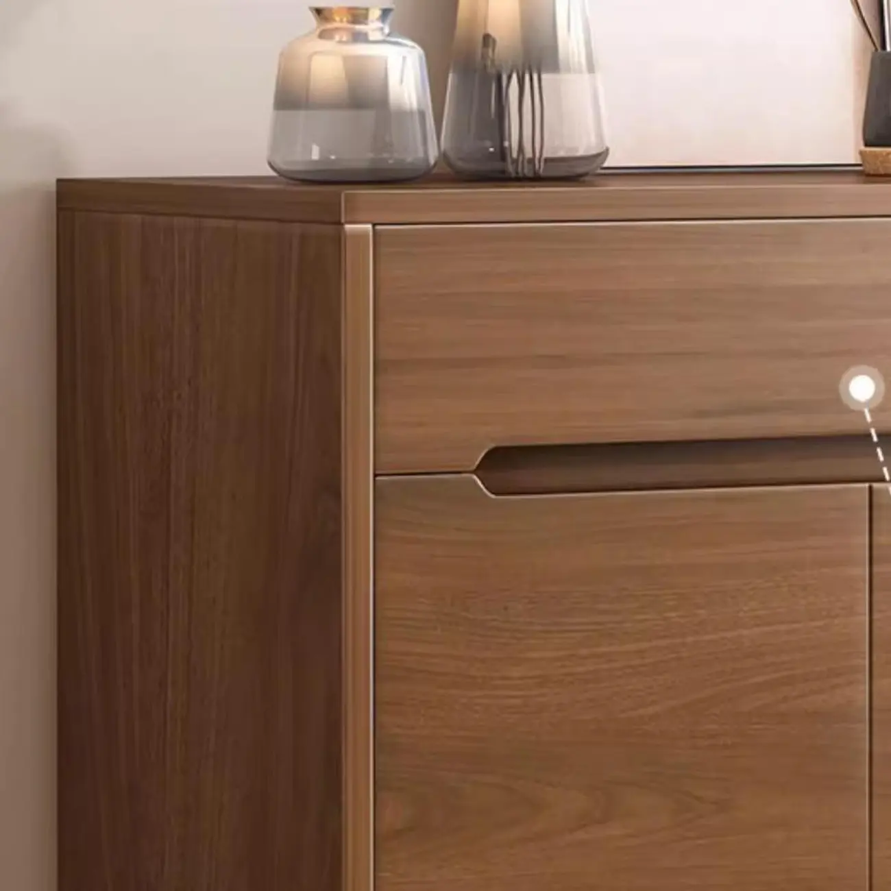 Entryway Adjustable Wooden Shoe Storage Cabinet with Doors Image - 10 | homeyfad