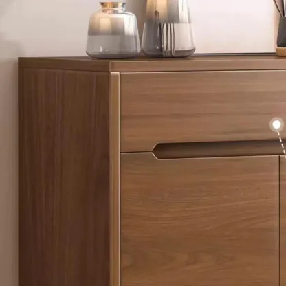 Entryway Adjustable Wooden Shoe Storage Cabinet with Doors Image - 10