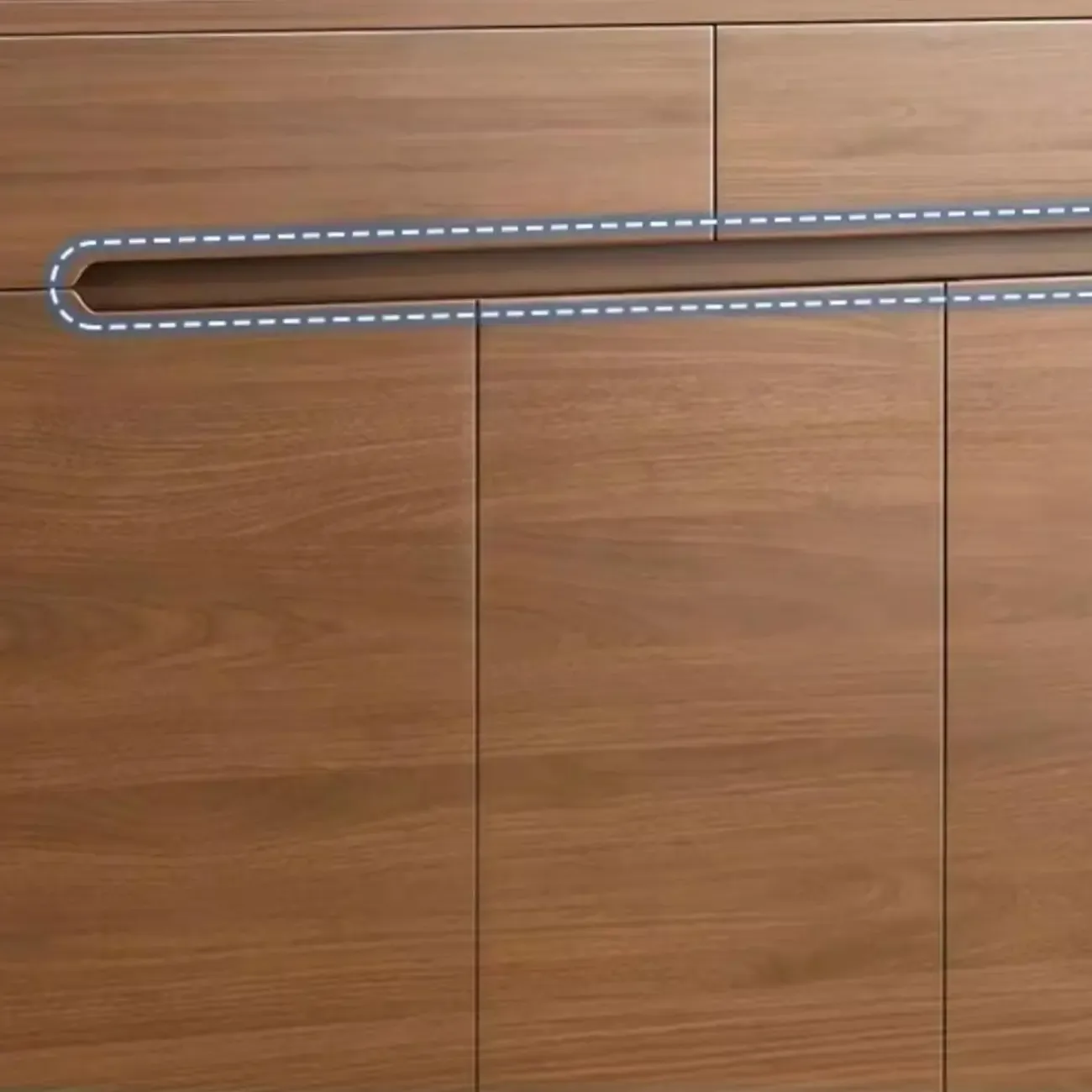 Entryway Adjustable Wooden Shoe Storage Cabinet with Doors Image - 12