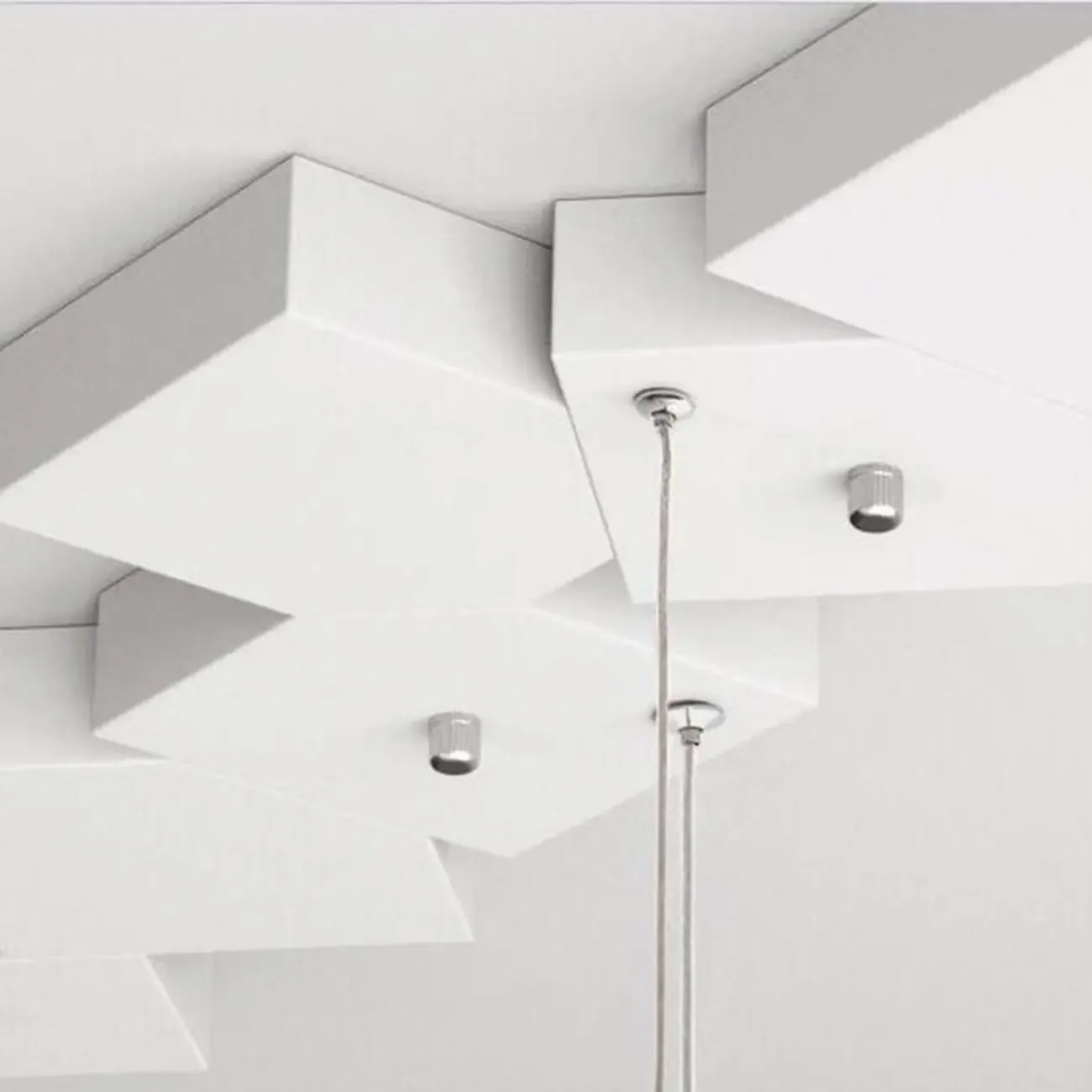 White Cube Modern Island Pendant Light, Adjustable