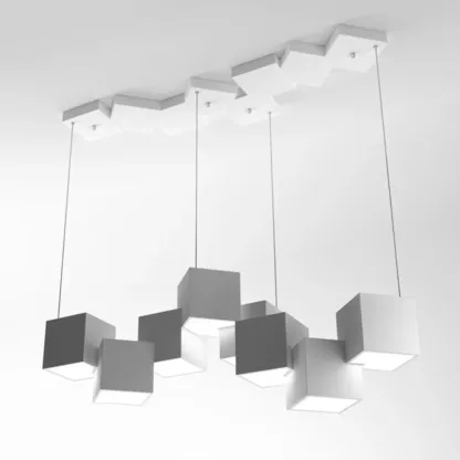 【图片模糊】Adjustable Modern Metal Island Light in Black and White