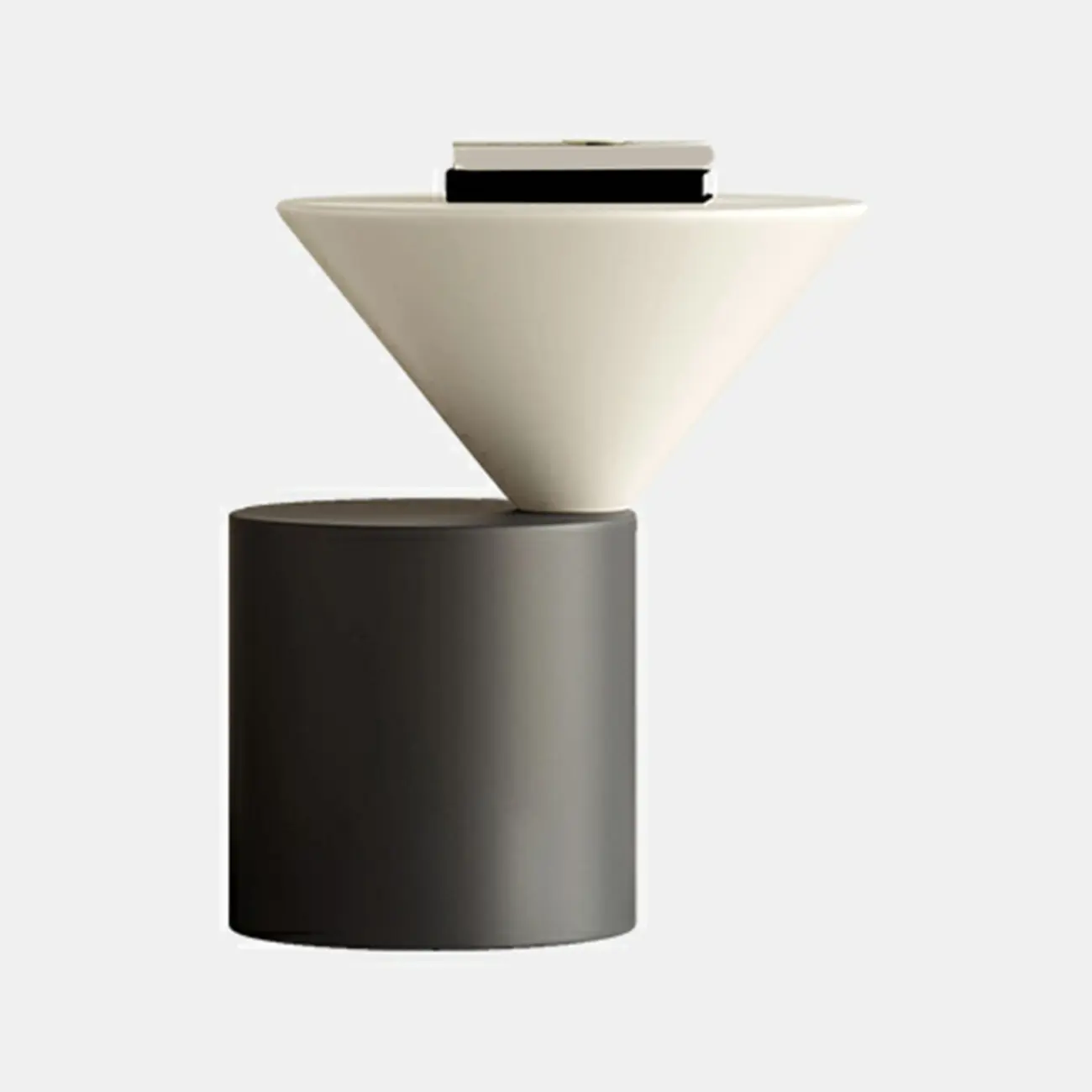 Minimalist Small Round Oak Wood End Table for Living Room Image - 3 | homeyfad