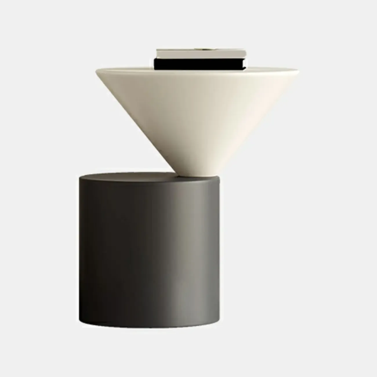 Contemporary Round Oak Wood End Table for Living Room | HomeyFad