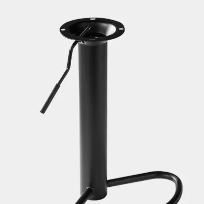 Classic Metal Round Swivel Bar Stool with Cushion for Home Bar Image - 16
