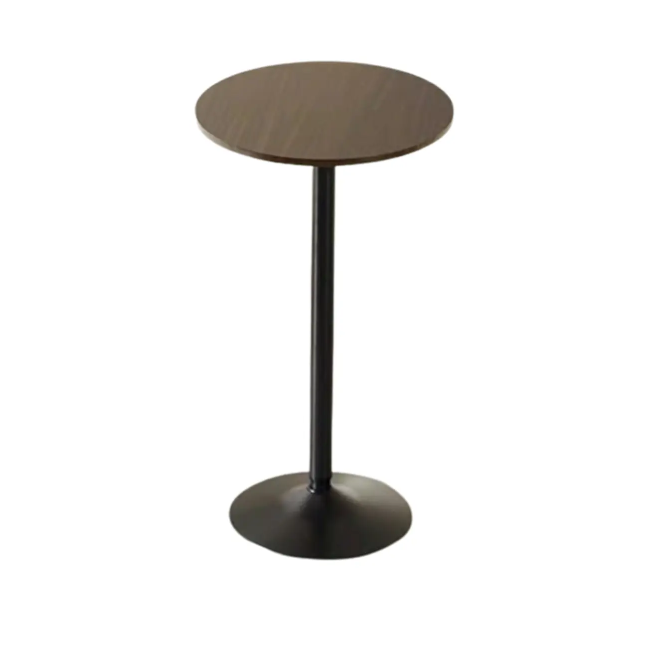Minimalist Wood Metal Round Bar Tables Image - 3 | homeyfad