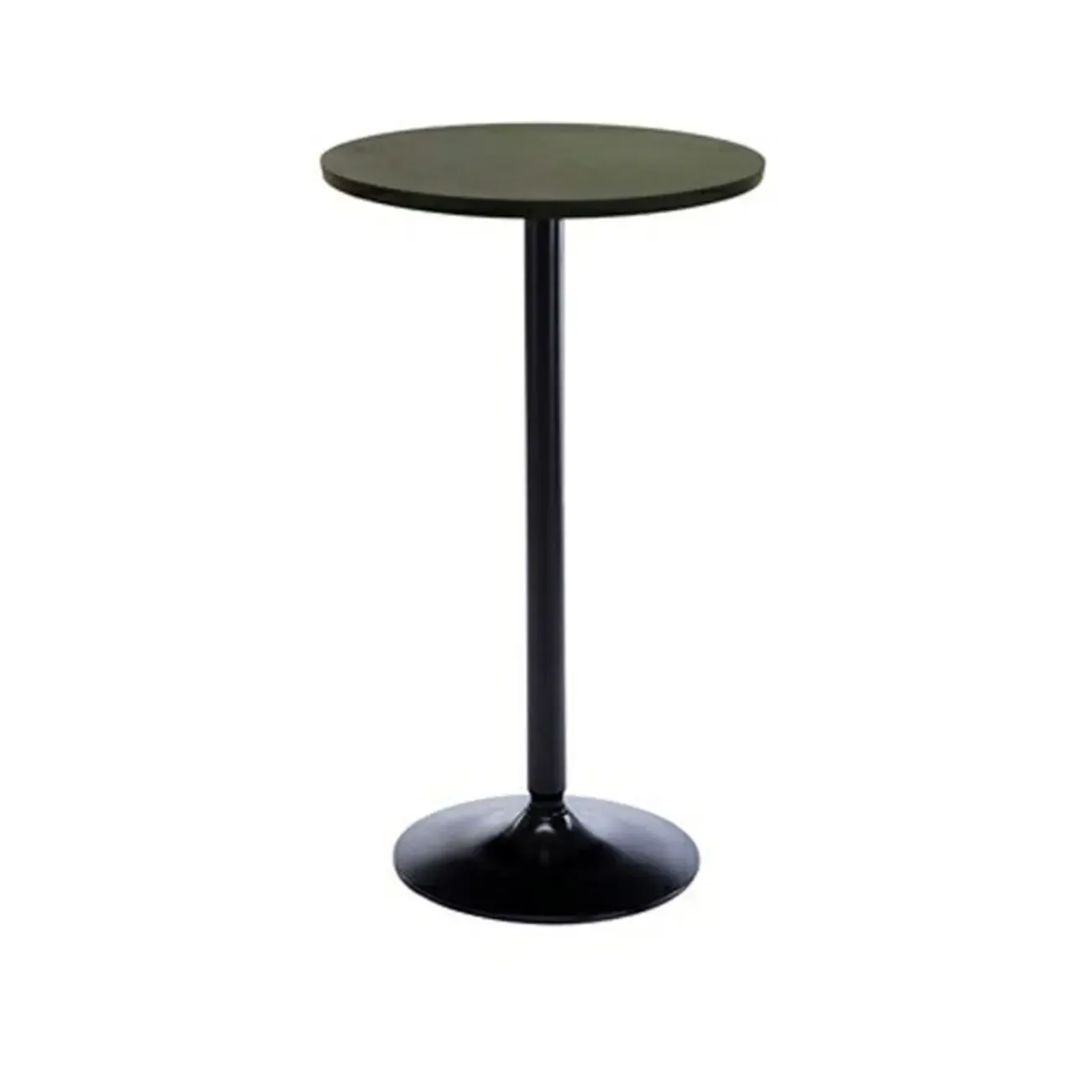 Minimalist Wood Metal Round Bar Tables Image - 5