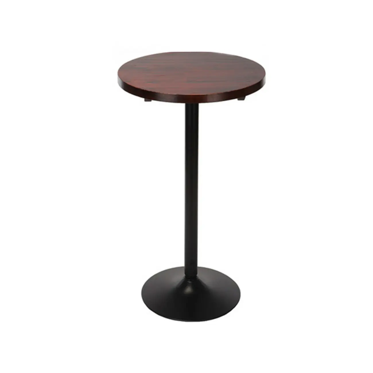 Minimalist Wood Metal Round Bar Tables Image - 8 | homeyfad