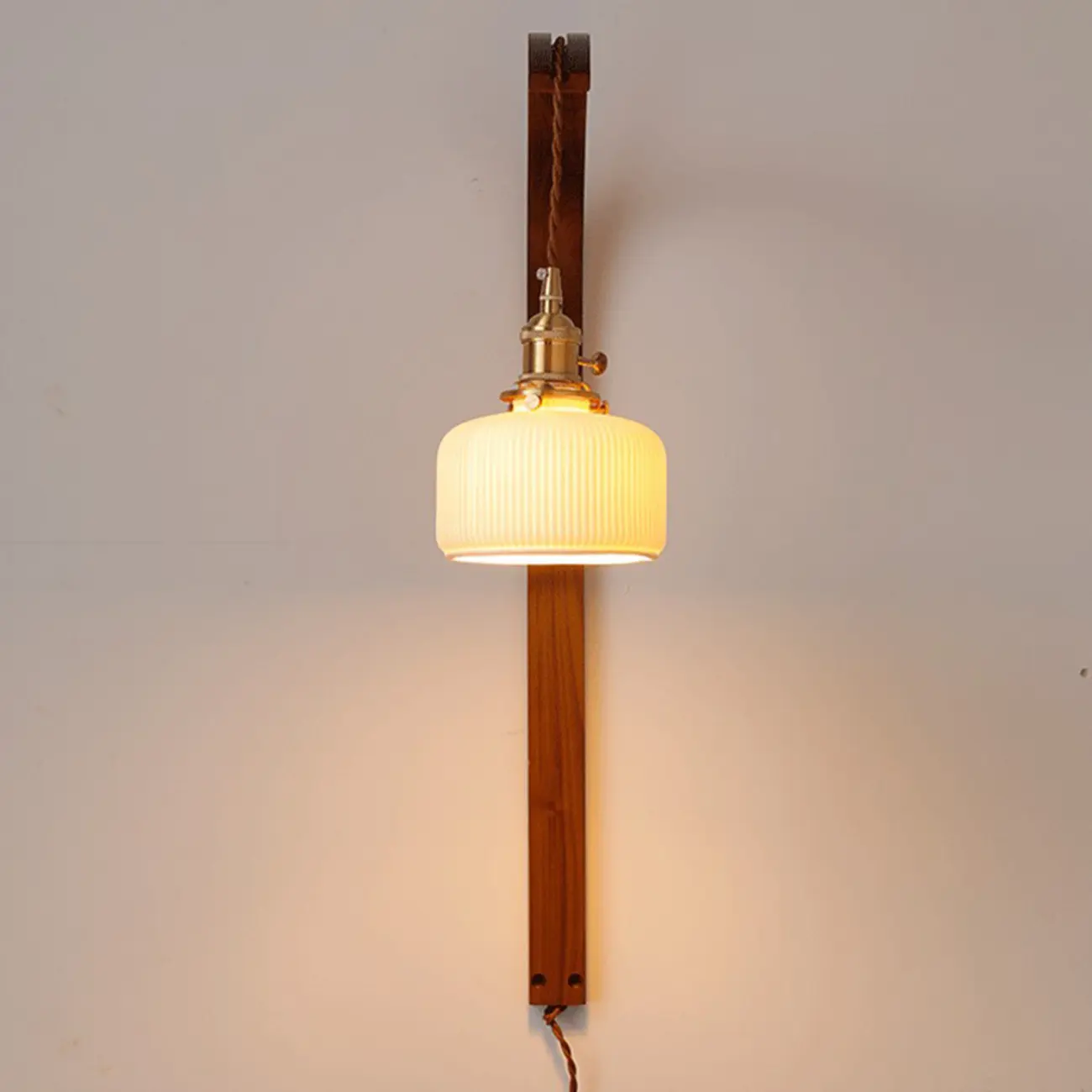 Medium Curved Ceramic LED Wall Sconce for Indoor Decor | homeyfad