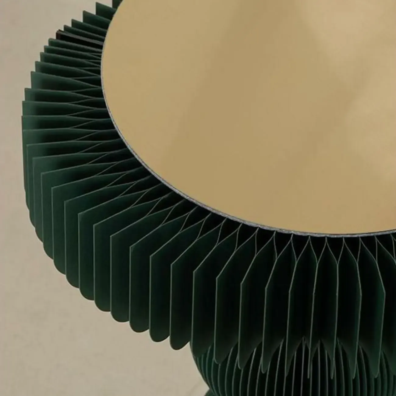 Round Metal Foldable End Table with Pedestal Base Image - 10