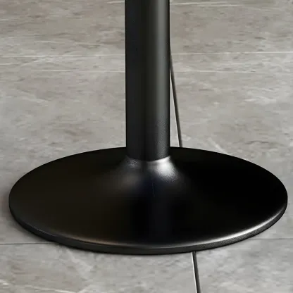 Sleek Metal Clear Acrylic Swivel Adjustable Bar Stool Image - 7