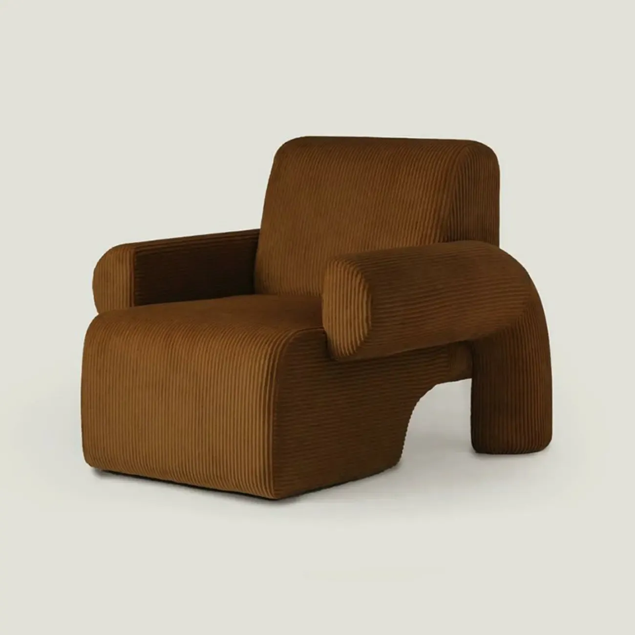 Stylish Fabric Accent Chair with Cozy Foam for Living Room Image - 5