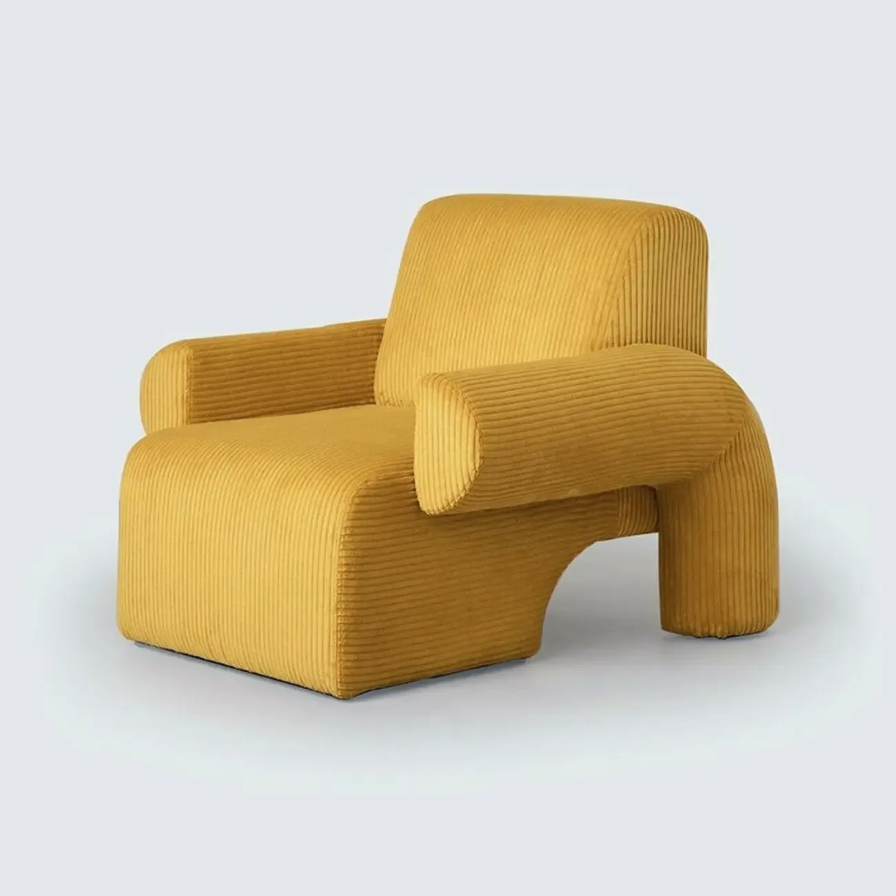Stylish Fabric Accent Chair with Cozy Foam for Living Room Image - 6