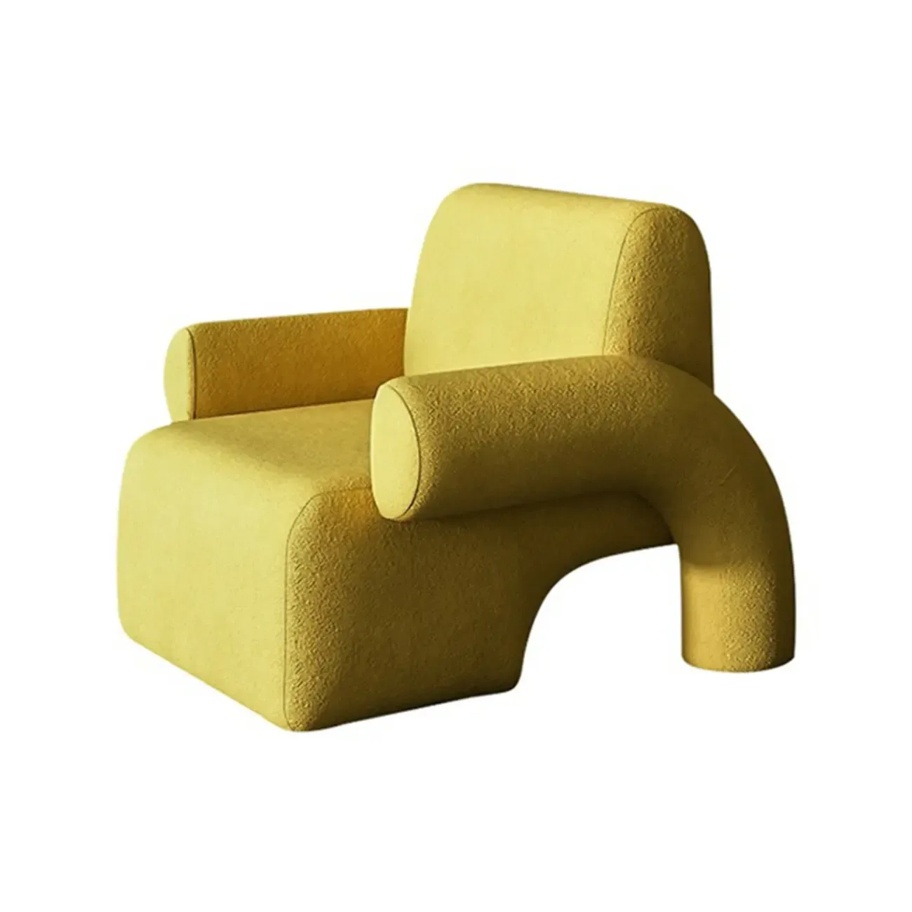 Stylish Fabric Accent Chair with Cozy Foam for Living Room Image - 10