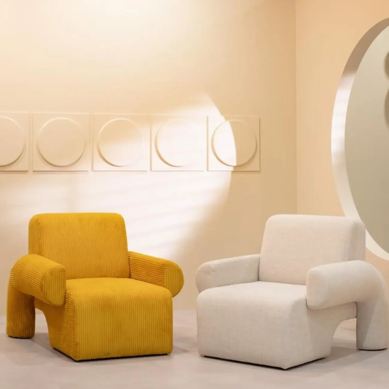Stylish Fabric Accent Chair with Cozy Foam for Living Room Image - 13