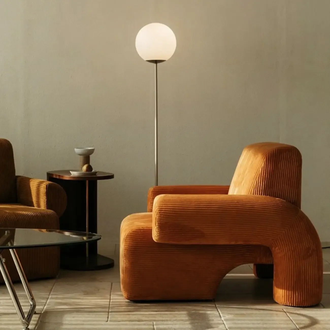 Stylish Fabric Accent Chair with Cozy Foam for Living Room Image - 18