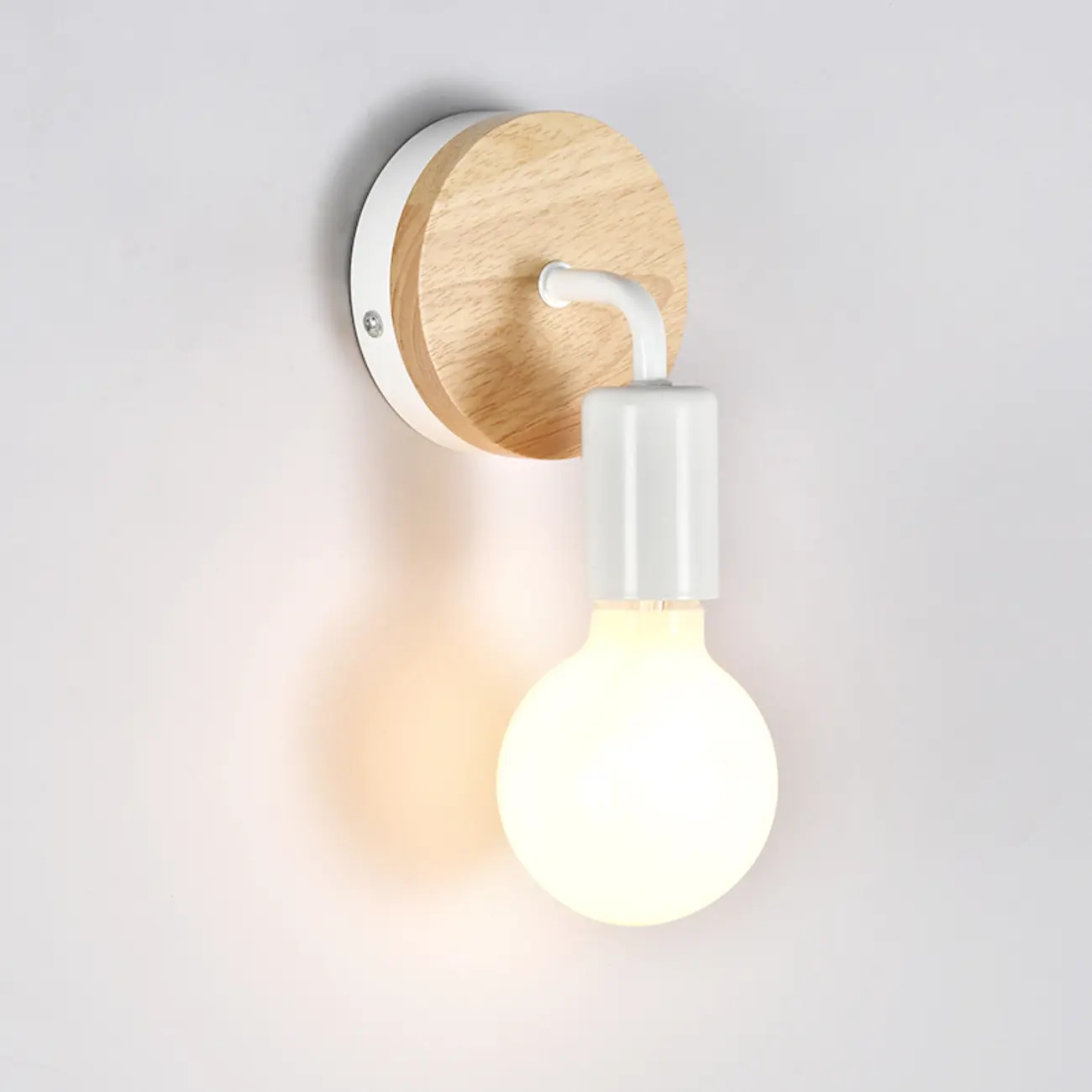 Modern LED Bathroom Vanity Light Wooden Wall Fixture | homeyfad