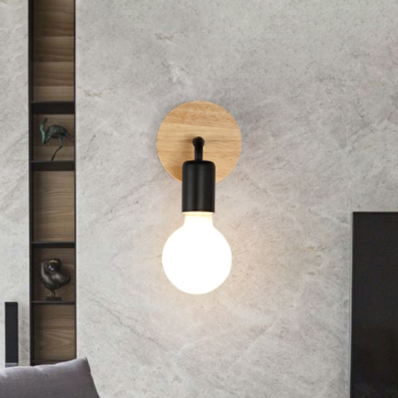 Modern LED Bathroom Vanity Light Wooden Wall Fixture - HomeyFad