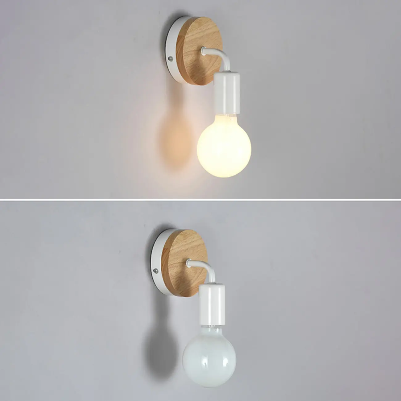 Modern LED Bathroom Vanity Light Wooden Wall Fixture | homeyfad