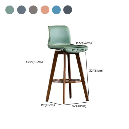 Saddle Leather Counter Height Low Back Swivel Bar Stools Image - 26