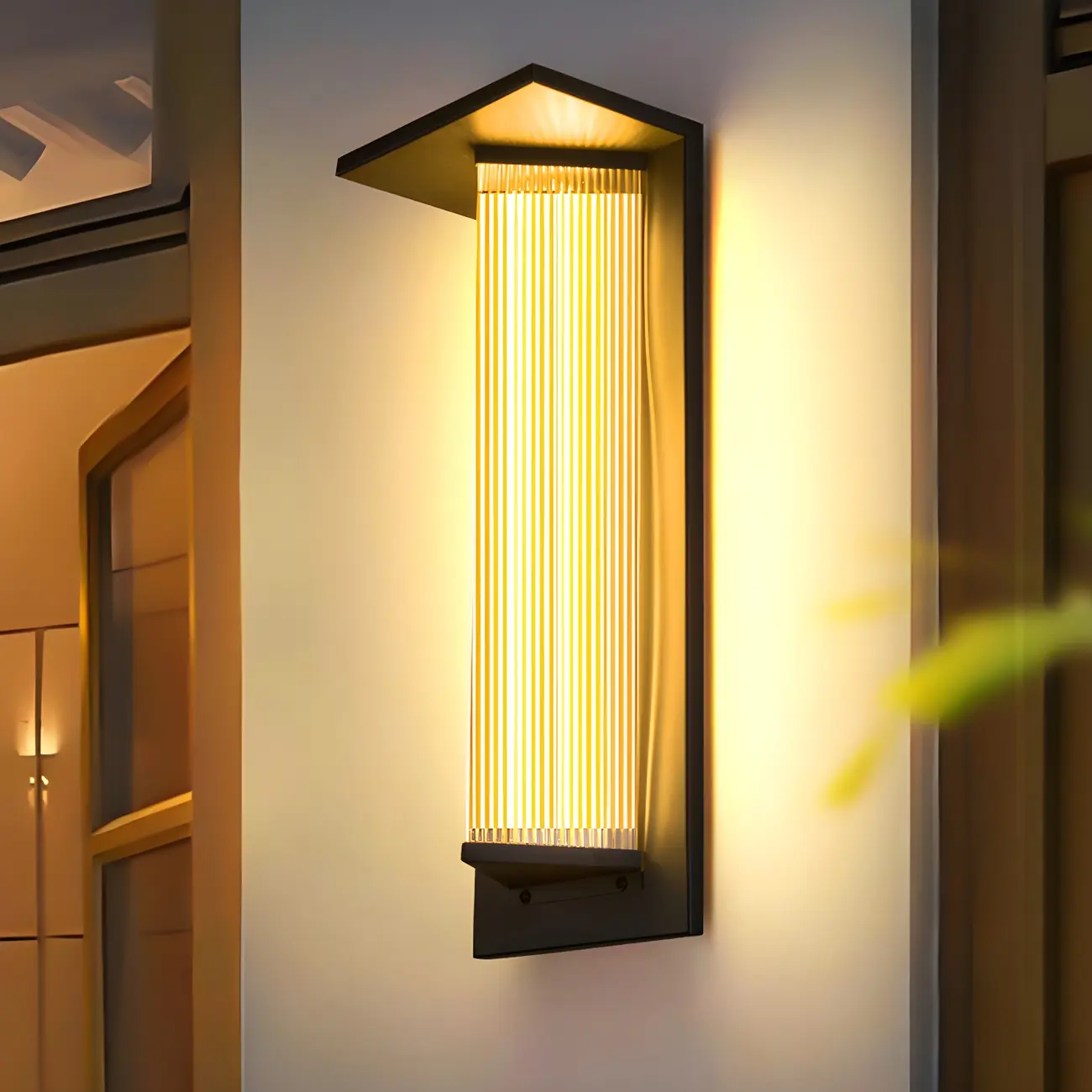 Modern Triangle Shade LED Outdoor Wall Light | homeyfad