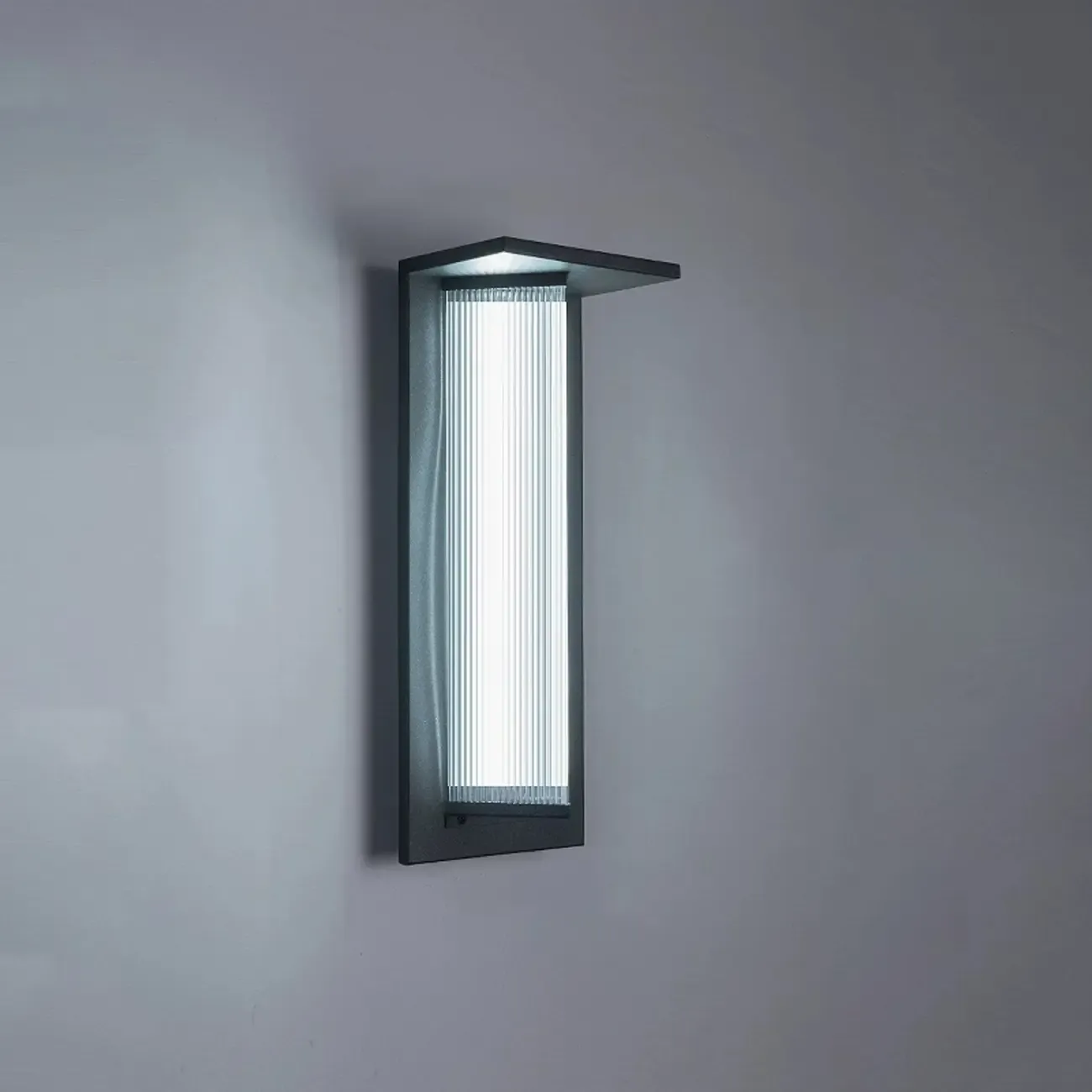 Modern Triangle Shade LED Outdoor Wall Light