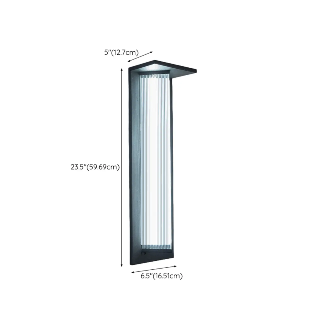 Modern Triangle Shade LED Outdoor Wall Light | homeyfad