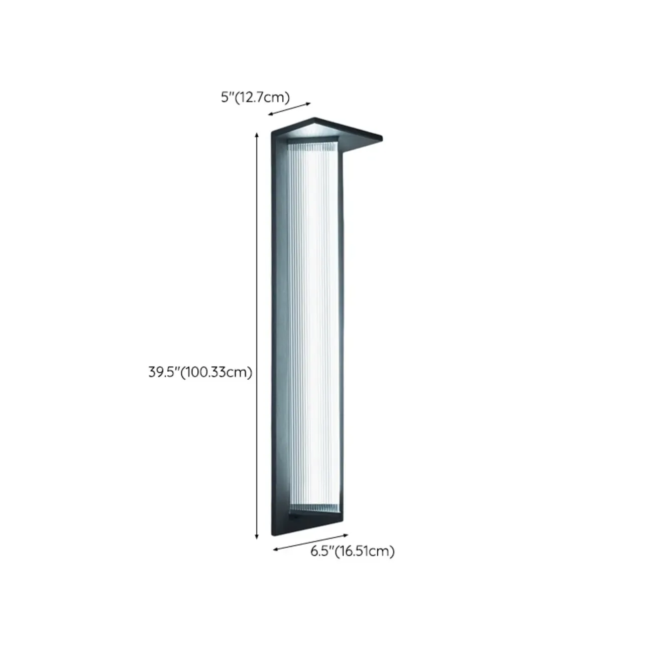 Modern Triangle Shade LED Outdoor Wall Light