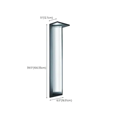 Modern Triangle Shade LED Outdoor Wall Light