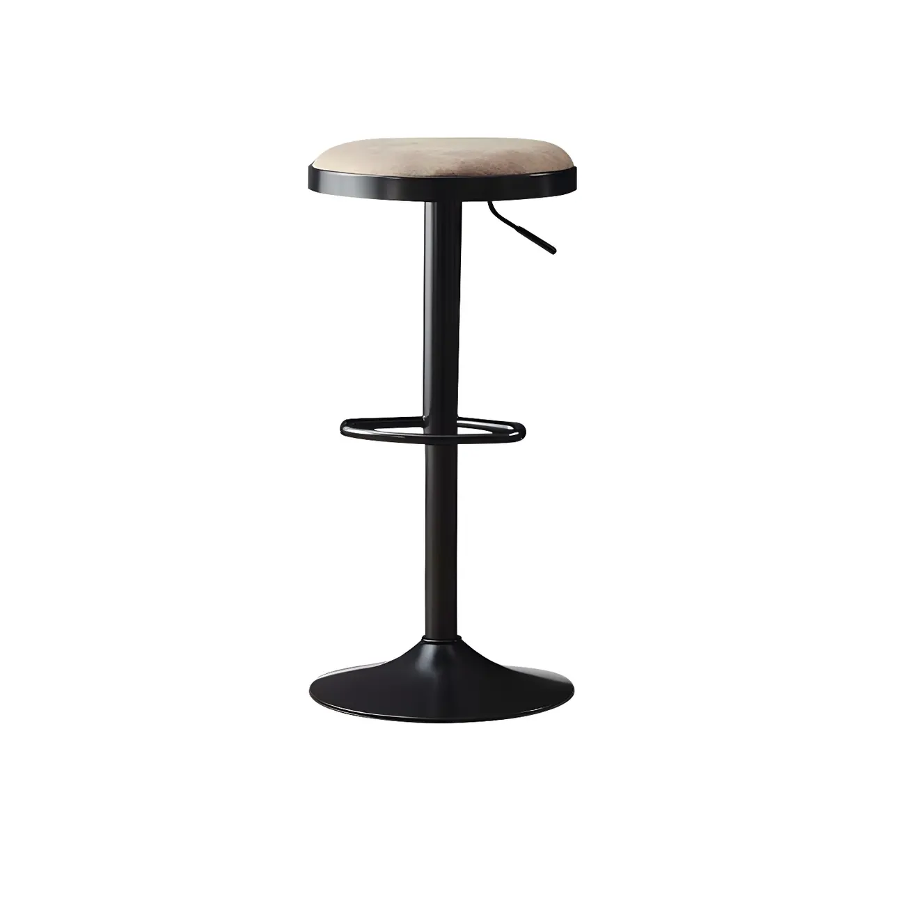 Retro Metal Swivel Bar Stools with Cushions for Home Image - 7 | homeyfad
